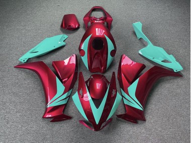 Shop Gloss Red and Teal Honda CBR1000RR Motorcycle Fairings 12-16