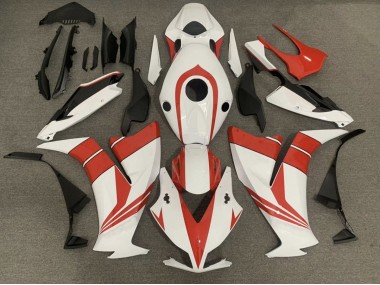 Shop Gloss Red and White Honda CBR1000RR Motorcycle Fairings 12-16