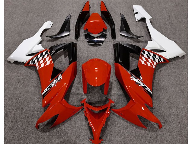 Shop Gloss Red and White Kawasaki ZX10R Motorcycle Fairings 08-10 Shop Gloss Red and White Kawasaki ZX10R Motorcycle Fairings 08-10