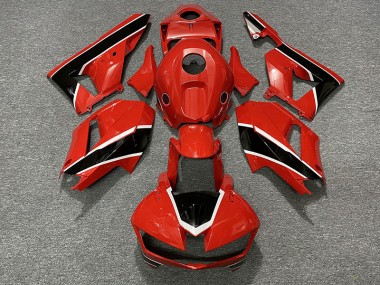 Shop Gloss Red Black and White Honda CBR600RR Motorcycle Fairings 13-20