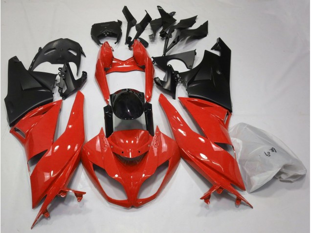 Shop Gloss Red & Black Kawasaki ZX6R Motorcycle Fairings 09-12 Shop Gloss Red & Black Kawasaki ZX6R Motorcycle Fairings 09-12