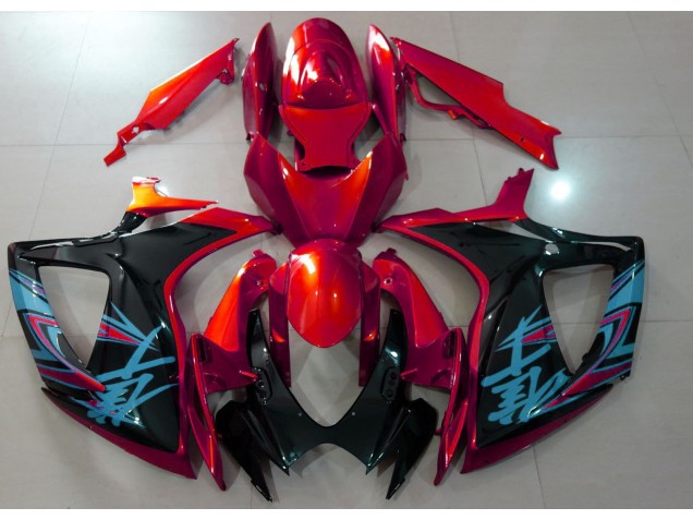 Shop Gloss Red & Black Suzuki GSXR750 Motorcycle Fairings 06-07