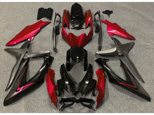Shop Gloss Red & Green R Suzuki GSXR750 Motorcycle Fairings 08-10 Shop Gloss Red & Green R Suzuki GSXR750 Motorcycle Fairings 08-10