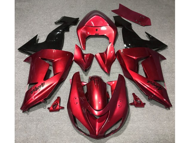 Shop Gloss Red Kawasaki ZX10R Motorcycle Fairings 06-07 Shop Gloss Red Kawasaki ZX10R Motorcycle Fairings 06-07