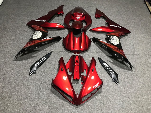 Shop Gloss Red & logos Yamaha R1 Motorcycle Fairings 04-06 Shop Gloss Red & logos Yamaha R1 Motorcycle Fairings 04-06