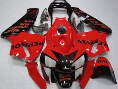 Shop Gloss Red Repsol Honda CBR600RR Motorcycle Fairings 03-04