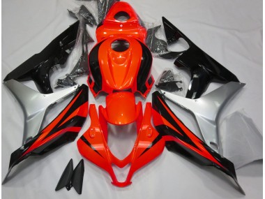 Shop Gloss Red Silver and Black Honda CBR600RR Motorcycle Fairings 07-08
