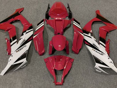 Shop Gloss Red & White Kawasaki ZX10R Motorcycle Fairings 11-15