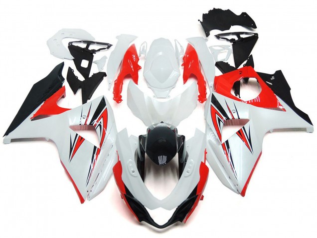 Shop Gloss Red with White and black Custom Style Suzuki GSXR Motorcycle Fairings 1000 Motorcycle Fairings 09-16 Shop Gloss Red with White and black Custom Style Suzuki GSXR Motorcycle Fairings 1000 Motorcycle Fairings 09-16