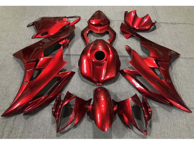 Shop Gloss Red Yamaha R6 Motorcycle Fairings 06-07 Shop Gloss Red Yamaha R6 Motorcycle Fairings 06-07
