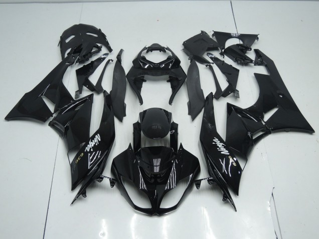 Shop Gloss Total Black Kawasaki ZX6R Motorcycle Fairings 09-12 Shop Gloss Total Black Kawasaki ZX6R Motorcycle Fairings 09-12