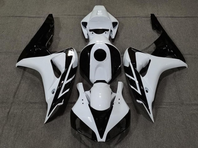 Shop Gloss White and Black Honda CBR1000RR Motorcycle Fairings 06-07 Shop Gloss White and Black Honda CBR1000RR Motorcycle Fairings 06-07