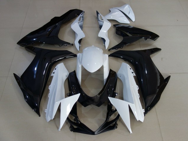 Shop Gloss White and Black Suzuki GSXR750 Motorcycle Fairings 11-20 Shop Gloss White and Black Suzuki GSXR750 Motorcycle Fairings 11-20