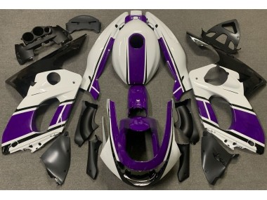 Shop Gloss White and Dark Purple Yamaha YZF600 Motorcycle Fairings Thundercat Motorcycle Fairings 98-07