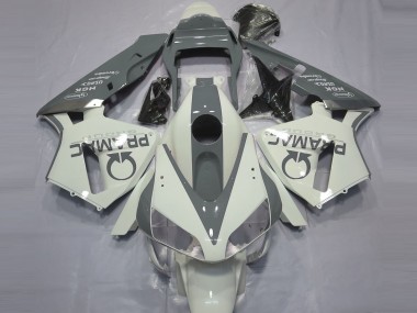 Shop Gloss White and Grey PRAMAC Honda CBR600RR Motorcycle Fairings 03-04