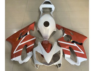 Shop Gloss White and Orange Honda CBR600 Motorcycle Fairings F4i Motorcycle Fairings 01-03