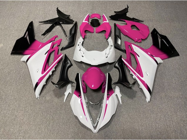 Shop Gloss White and Pink Triumph Daytona Motorcycle Fairings 675 Motorcycle Fairings 13-16