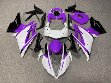 Shop Gloss White and Purple Triumph Daytona Motorcycle Fairings 675 Motorcycle Fairings 13-16