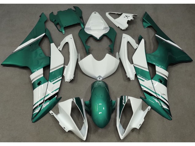 Shop Gloss White and Seafoam Green OEM Style Yamaha R6 Motorcycle Fairings 08-16 Shop Gloss White and Seafoam Green OEM Style Yamaha R6 Motorcycle Fairings 08-16