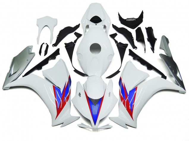 Shop Gloss White and Silver Honda CBR1000RR Motorcycle Fairings 12-16 Shop Gloss White and Silver Honda CBR1000RR Motorcycle Fairings 12-16