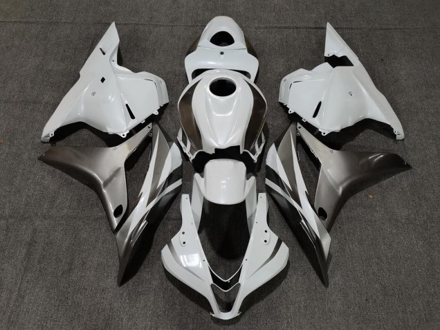 Shop Gloss White and Silver Honda CBR600RR Motorcycle Fairings 09-12 Shop Gloss White and Silver Honda CBR600RR Motorcycle Fairings 09-12