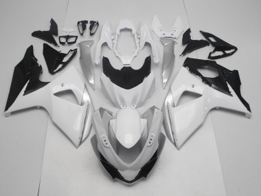 Shop Gloss White and Silver Suzuki GSXR Motorcycle Fairings 1000 Motorcycle Fairings 09-16