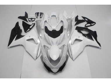 Shop Gloss White and Silver Suzuki GSXR Motorcycle Fairings 1000 Motorcycle Fairings 09-16