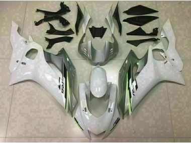 Shop Gloss White and Silver Yamaha R6 Motorcycle Fairings 17-19