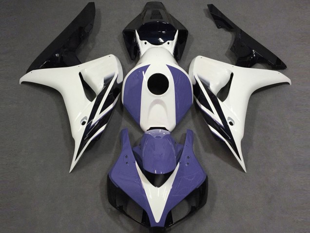 Shop Gloss White Blue and Black Honda CBR1000RR Motorcycle Fairings 06-07 Shop Gloss White Blue and Black Honda CBR1000RR Motorcycle Fairings 06-07