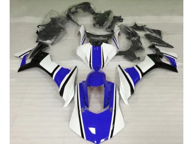 Shop Gloss White Blue and Black Yamaha R1 Motorcycle Fairings 15-19