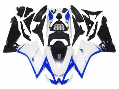 Shop Gloss White & Blue Aprilia RSV4 Motorcycle Fairings 1000 Motorcycle Fairings 10-15