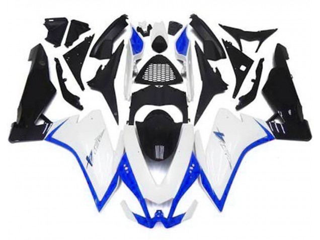 Shop Gloss White & Blue Aprilia RSV4 Motorcycle Fairings 1000 Motorcycle Fairings 10-15 Shop Gloss White & Blue Aprilia RSV4 Motorcycle Fairings 1000 Motorcycle Fairings 10-15