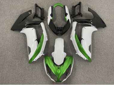 Shop Gloss White & Green Kawasaki Ninja Motorcycle Fairings 650R Motorcycle Fairings 12-16