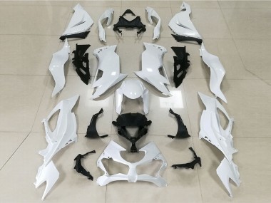 Shop Gloss White Kawasaki ZX6R Motorcycle Fairings 19-20