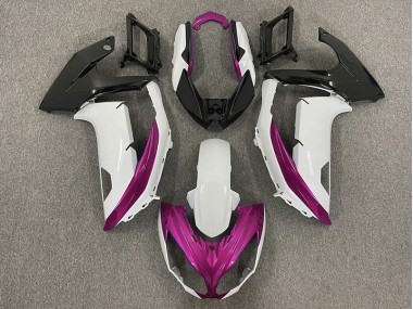 Shop Gloss White & Magenta Kawasaki Ninja Motorcycle Fairings 650R Motorcycle Fairings 12-16