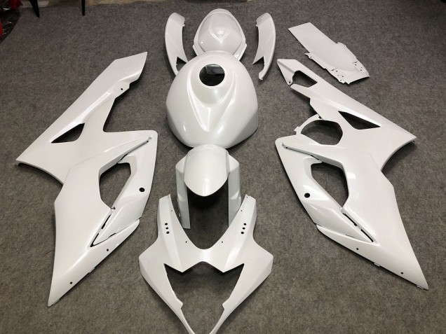 Shop Gloss White Plain Suzuki GSXR Motorcycle Fairings 1000 Motorcycle Fairings 05-06 Shop Gloss White Plain Suzuki GSXR Motorcycle Fairings 1000 Motorcycle Fairings 05-06