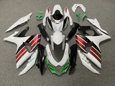 Shop Gloss White Red Black and Green Suzuki GSXR Motorcycle Fairings 1000 Motorcycle Fairings 09-16