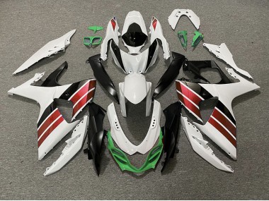 Shop Gloss White Red Black and Green Suzuki GSXR Motorcycle Fairings 1000 Motorcycle Fairings 09-16