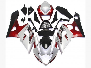 Shop Gloss White Style with Silver Hints and Bronze Suzuki GSXR Motorcycle Fairings 1000 Motorcycle Fairings 05-06