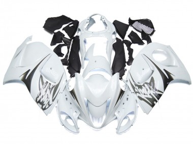 Shop Gloss White with Silver Style logos Suzuki GSXR Motorcycle Fairings 1300 Motorcycle Fairings 08-19
