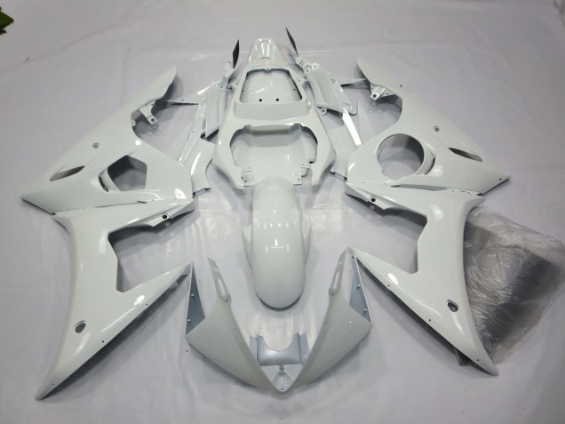 Shop Gloss White Yamaha R6 Motorcycle Fairings 03-05 Shop Gloss White Yamaha R6 Motorcycle Fairings 03-05