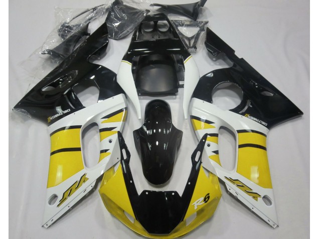 Shop Gloss Yellow and Black Yamaha R6 Motorcycle Fairings 98-02 Shop Gloss Yellow and Black Yamaha R6 Motorcycle Fairings 98-02