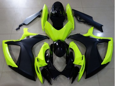 Shop Gloss Yellow & Black Suzuki GSXR750 Motorcycle Fairings 06-07