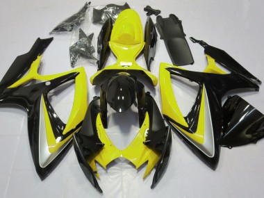 Shop Gloss Yellow Debadged Suzuki GSXR750 Motorcycle Fairings 06-07
