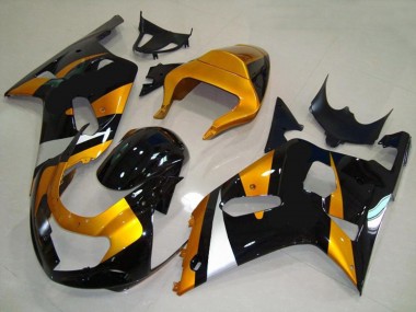 Shop Gold and Black Suzuki GSXR Motorcycle Fairings 600-750 Motorcycle Fairings 01-03