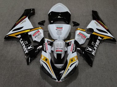 Shop Gold Playboy Kawasaki ZX6R Motorcycle Fairings 05-06