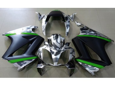 Shop Gray Camouflage & Green Honda VFR800 Motorcycle Fairings 02-12