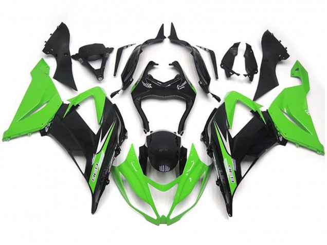 Shop Green and Black Vibrant OEM Style Kawasaki ZX6R Motorcycle Fairings 13-18 Shop Green and Black Vibrant OEM Style Kawasaki ZX6R Motorcycle Fairings 13-18