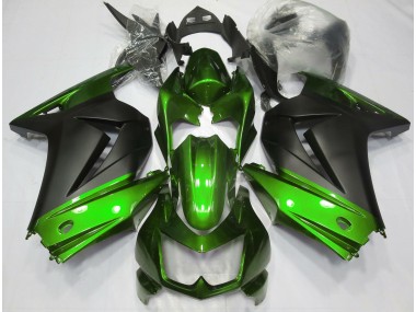 Shop Green and Matte Black Kawasaki Ninja Motorcycle Fairings 250 Motorcycle Fairings 08-13