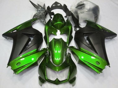 Shop Green and Matte Black Kawasaki Ninja Motorcycle Fairings 250 Motorcycle Fairings 08-13